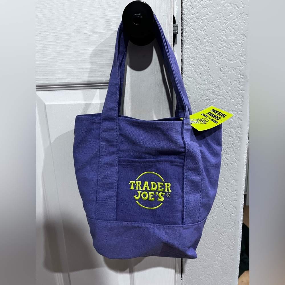 Trader Joe's Purple Tote Bag